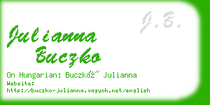 julianna buczko business card